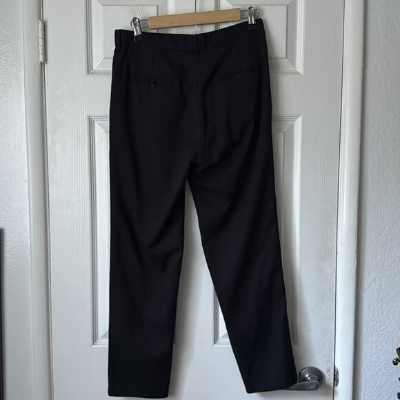TROIS Black Wool Trouser Pants Ankle Crop size 2 - Picture 5 of 8